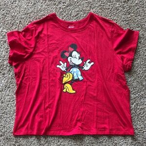 Old Navy Red Minnie Mouse Graphic Tee